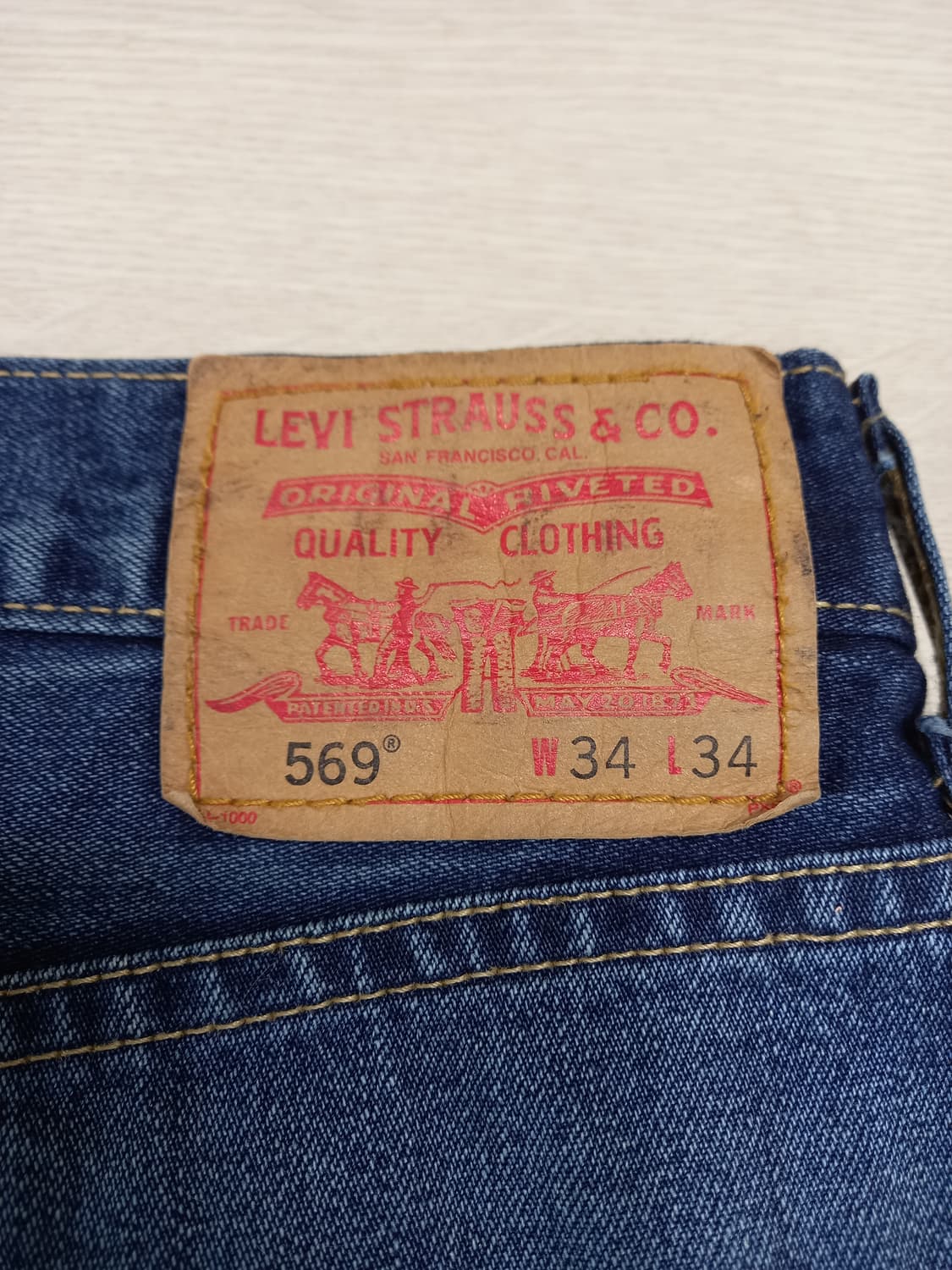 34-35 리바이스569 워싱 와이드진 35-261 상품이미지5