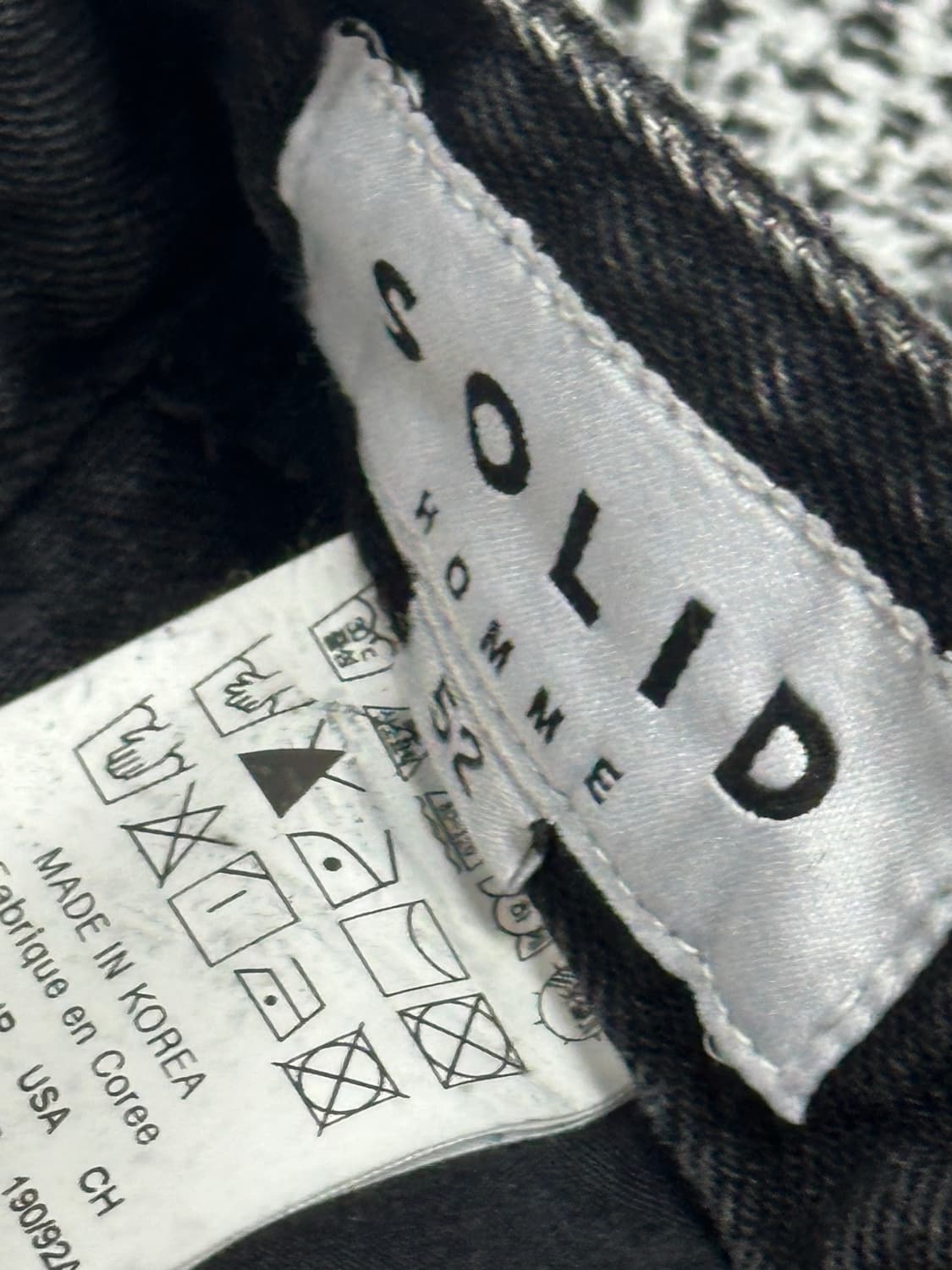 솔리드옴므 25년식 최신형 흑청 데님 바지 상품이미지5