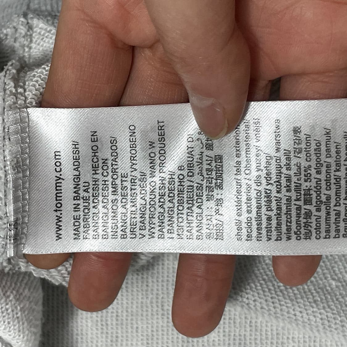 타미진스 라이트그레이 맨투맨 남성L 상품이미지5