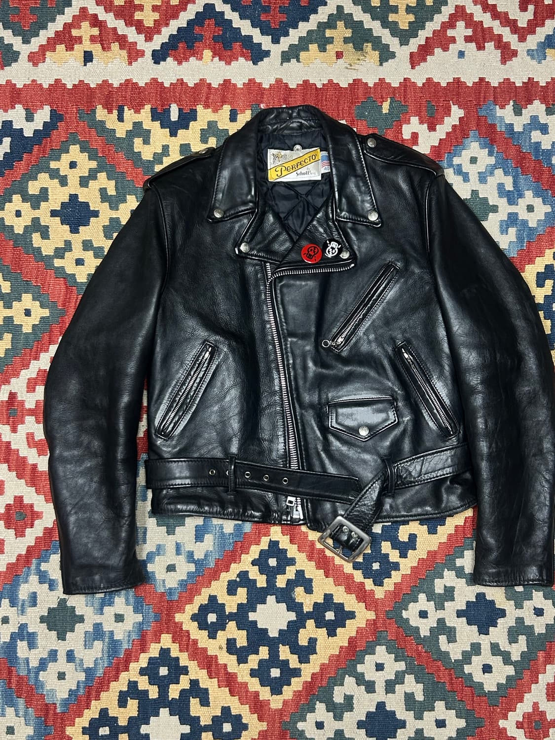 쇼트 퍼펙토 618 가죽자켓 40사이즈 상품이미지1