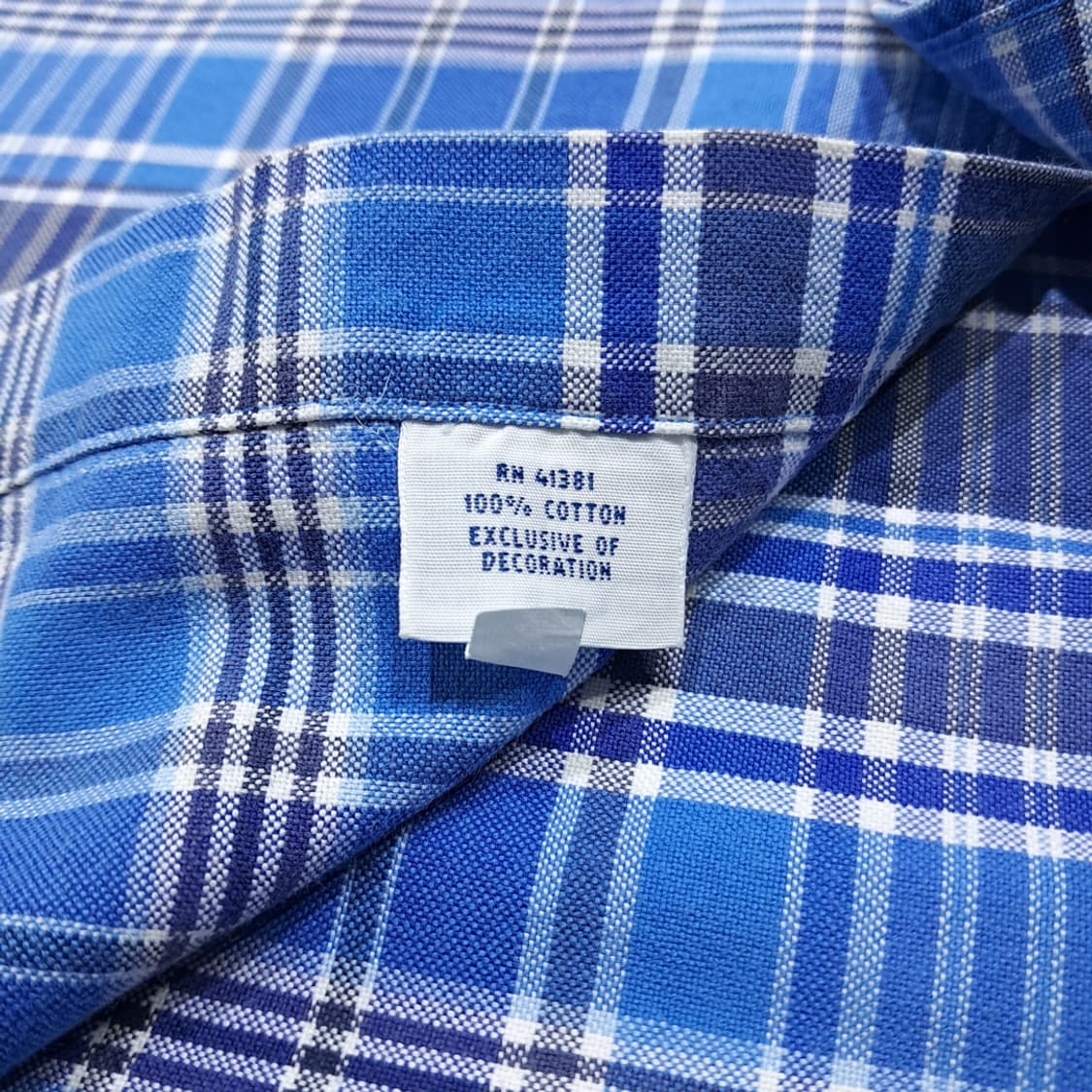 CK043 2XL 폴로 00s 멀티포니 블루 마드라스체크 셔츠 남방 상품이미지5