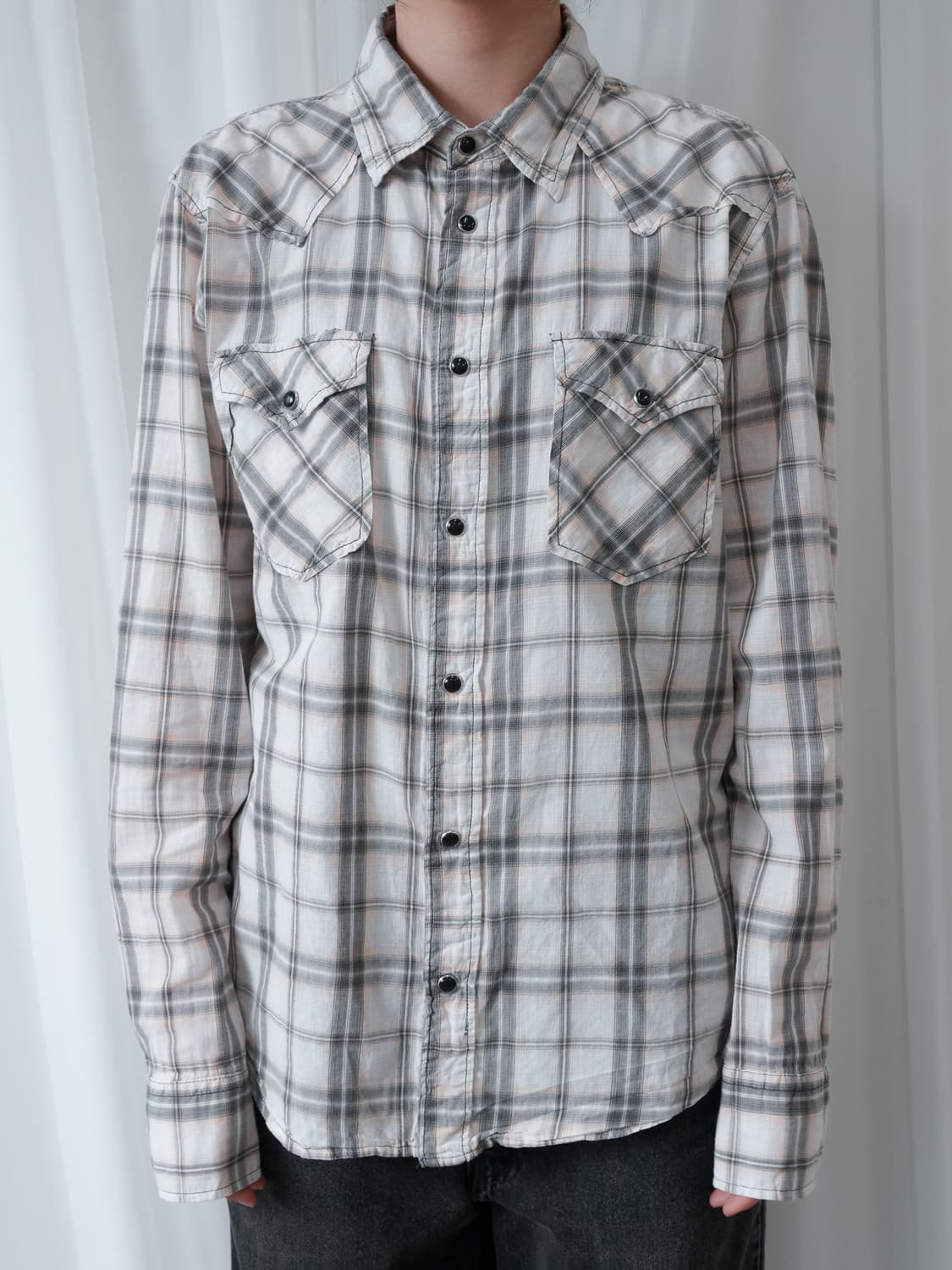 TRUXTON check western shirt 상품이미지5
