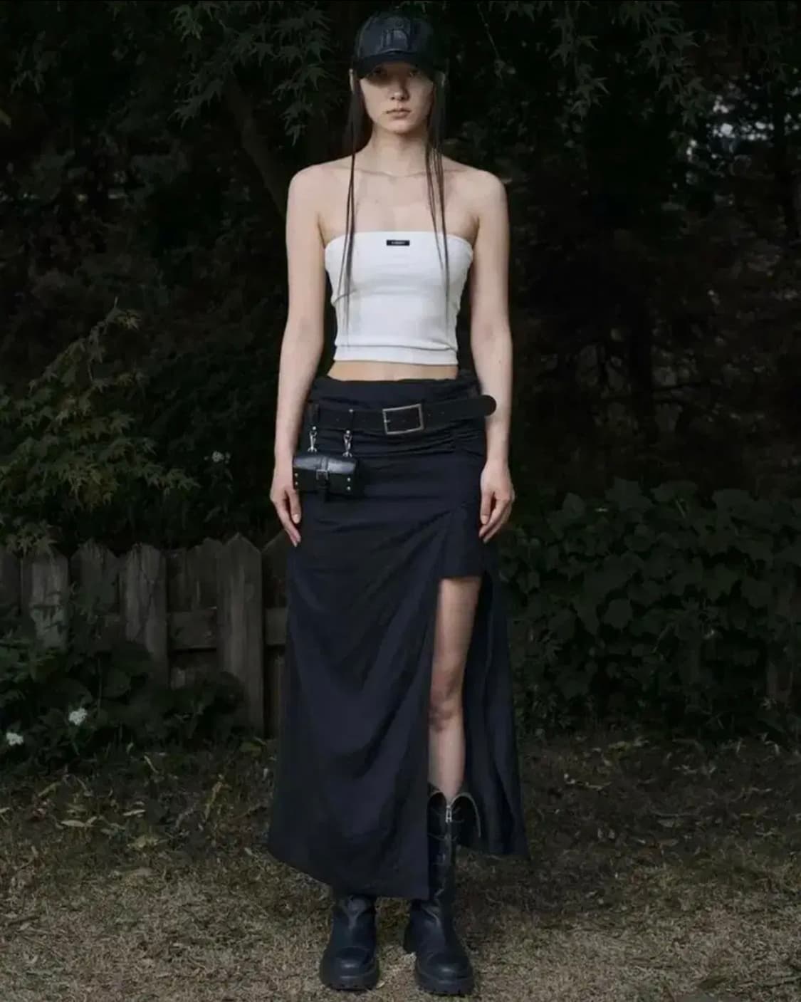 bohemseo shirring linen slit onepiece 상품이미지2