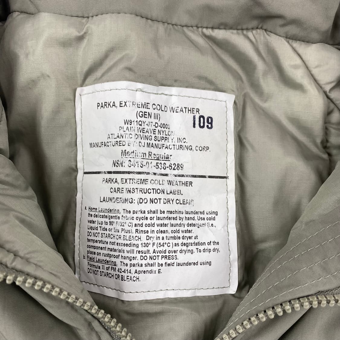 USA 밀리터리 Gen3 Level 7 프리마로프트 군납 파카 (105) 상품이미지8