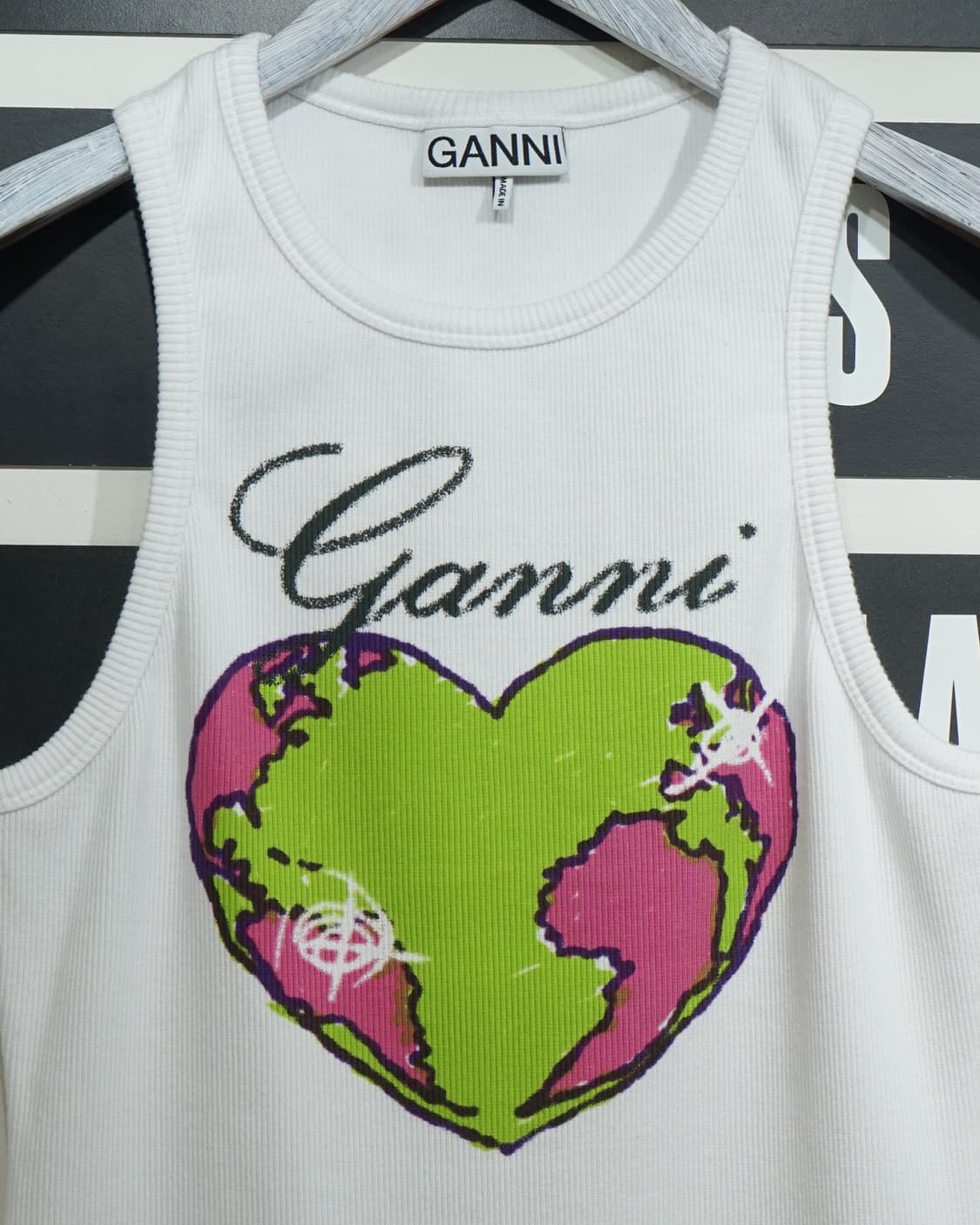 GANNI 가니 립 하트 슬리브리스 티셔츠 상품이미지3