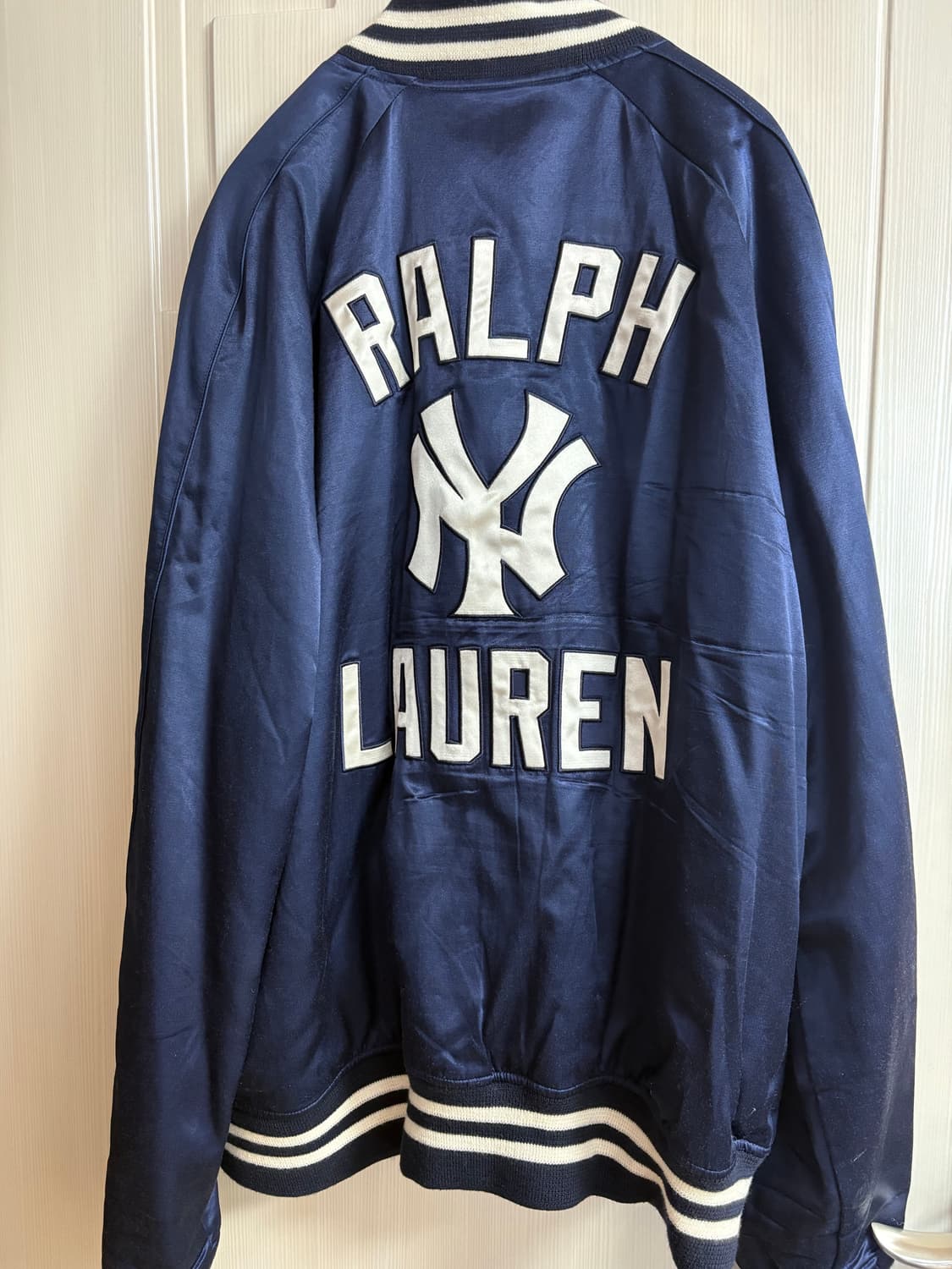 랄프로렌 X 뉴욕양키스 새틴 바시티 자켓(XL, 레어템) 상품이미지2