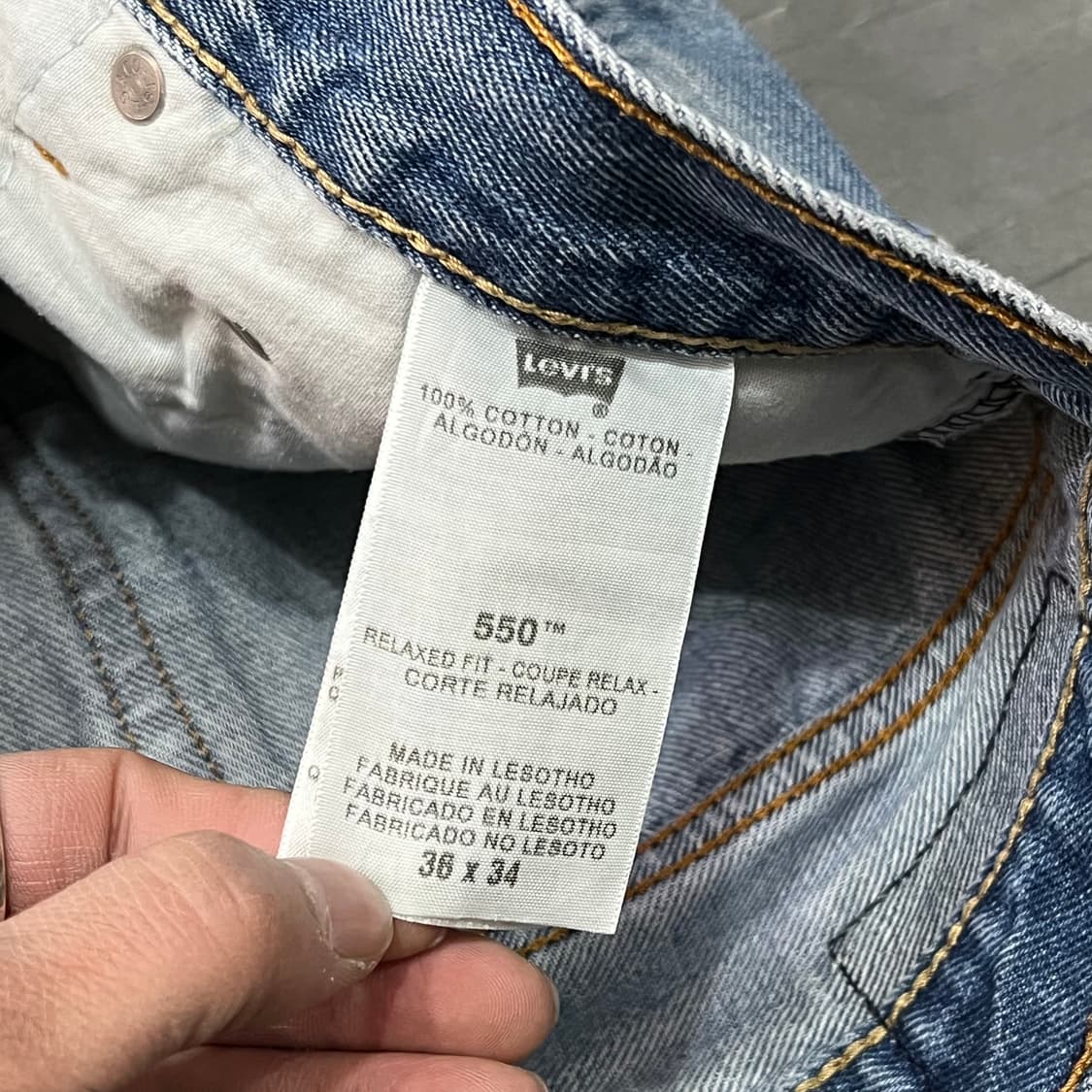  리바이스 550 블랭크탭 데님팬츠 y15243 상품이미지7