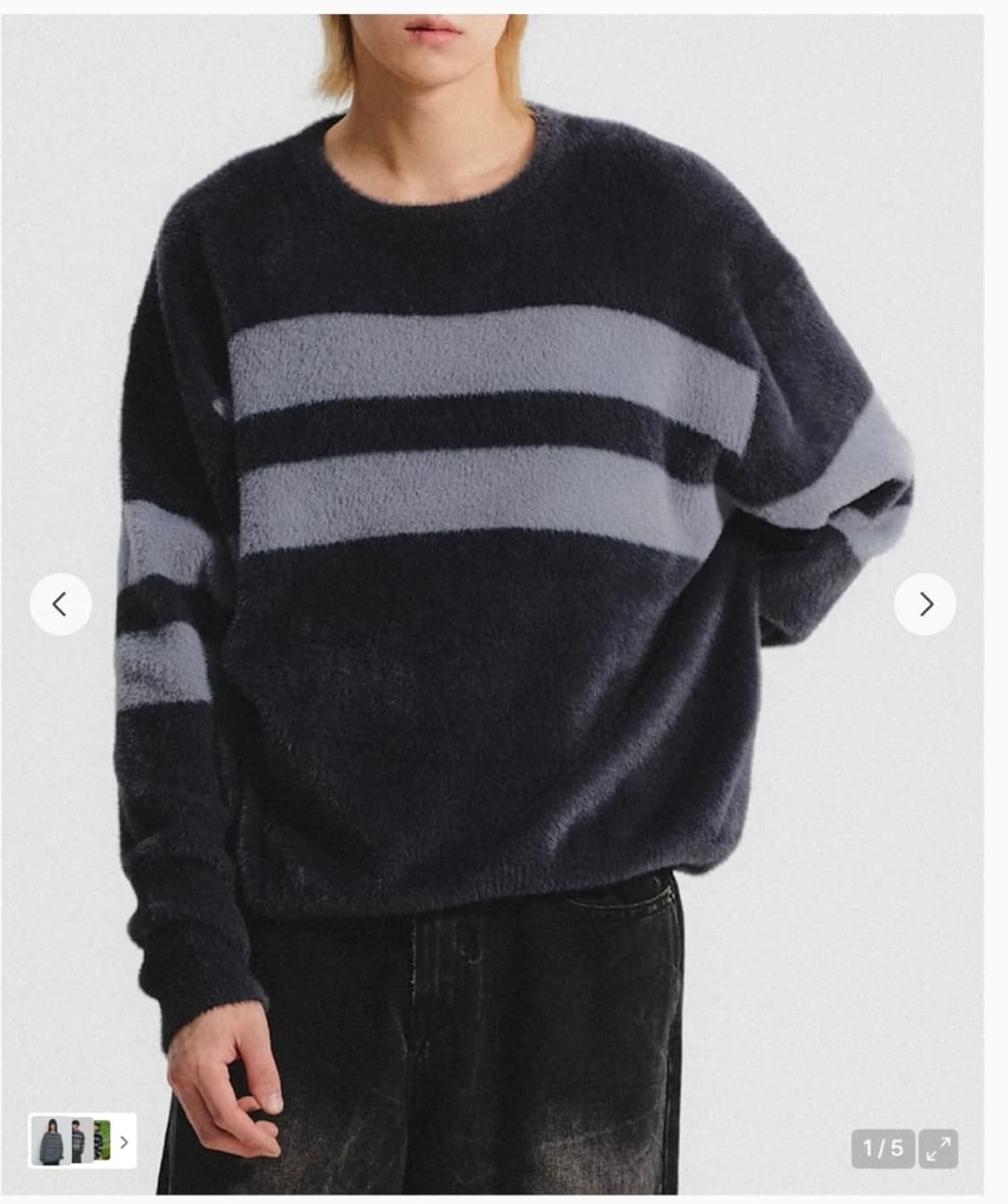 주앙옴므 COLOR BLCOK HAIRY KNIT 외2 상품이미지3