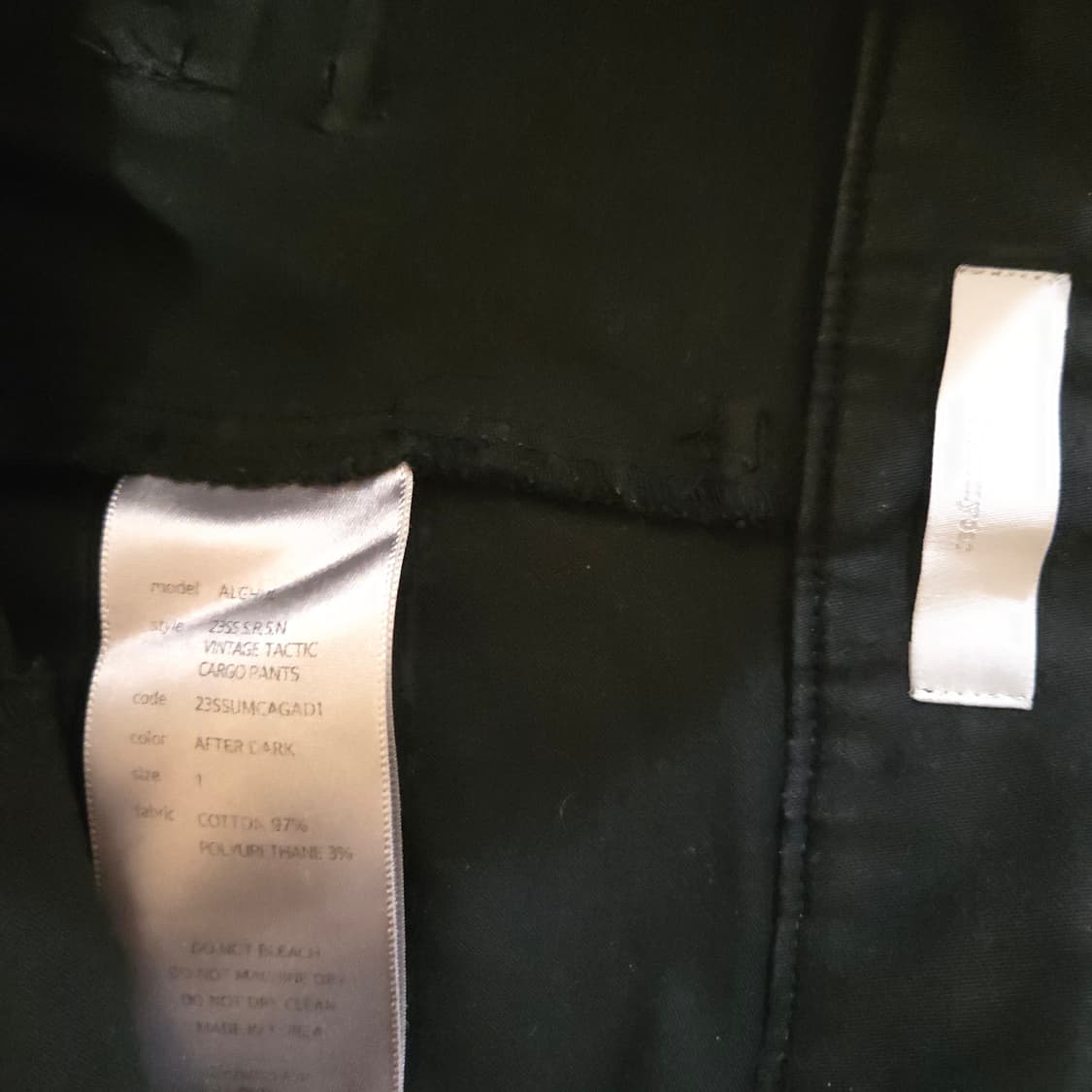 1 언더마이카 알굴 빈티지 택틱 카고 팬츠 애프터다크 상품이미지3
