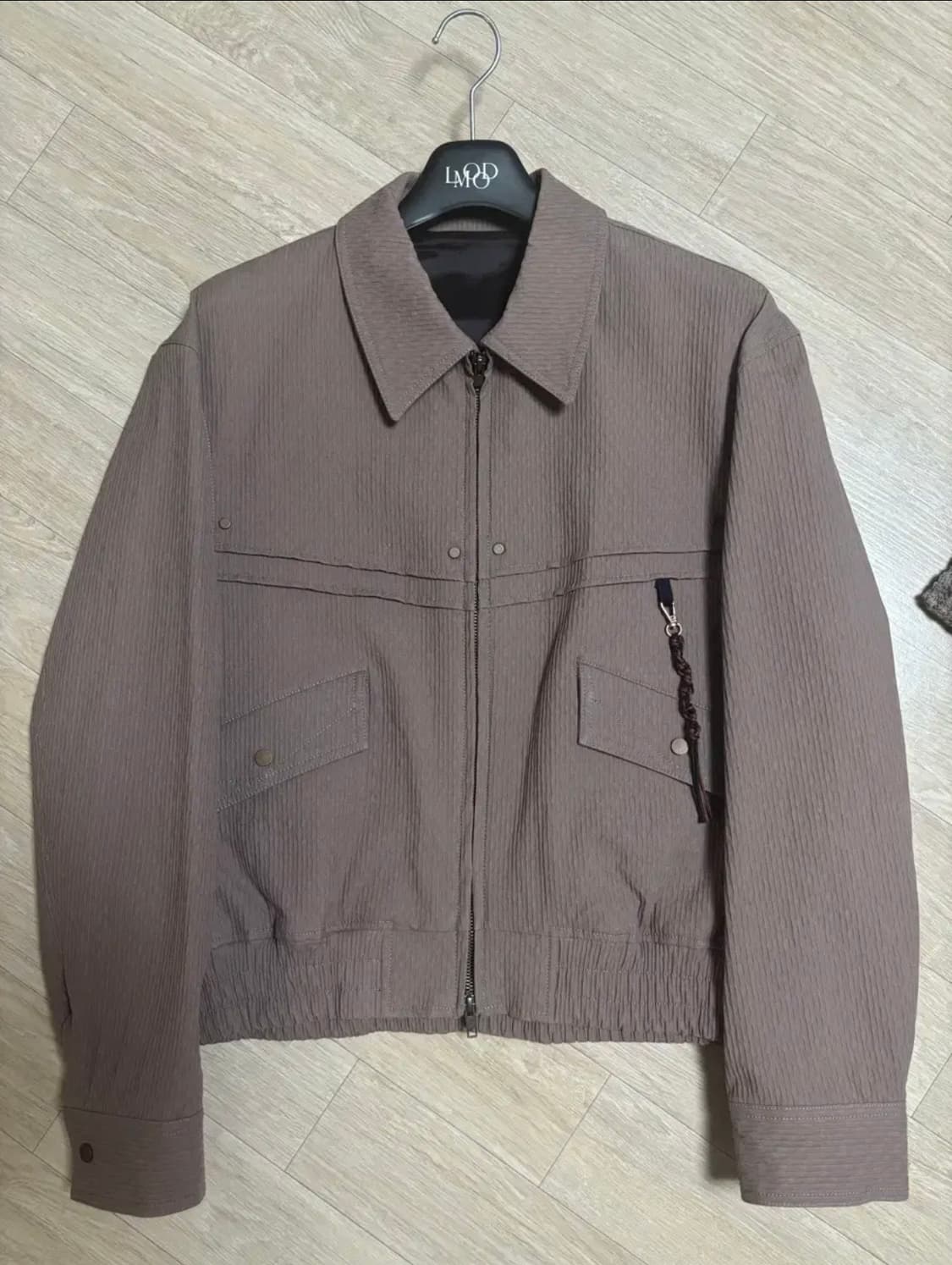 엘무드 더스티 웨스턴 블루종 자켓 핑크 라벤더 점퍼 46 상품이미지1