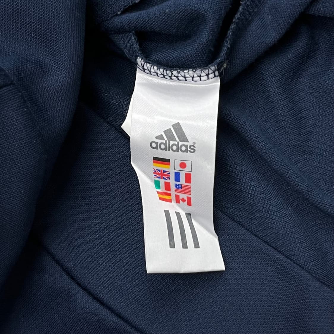 아디다스 에센셜 옐로우라인 네이비 트랙탑 95 상품이미지5