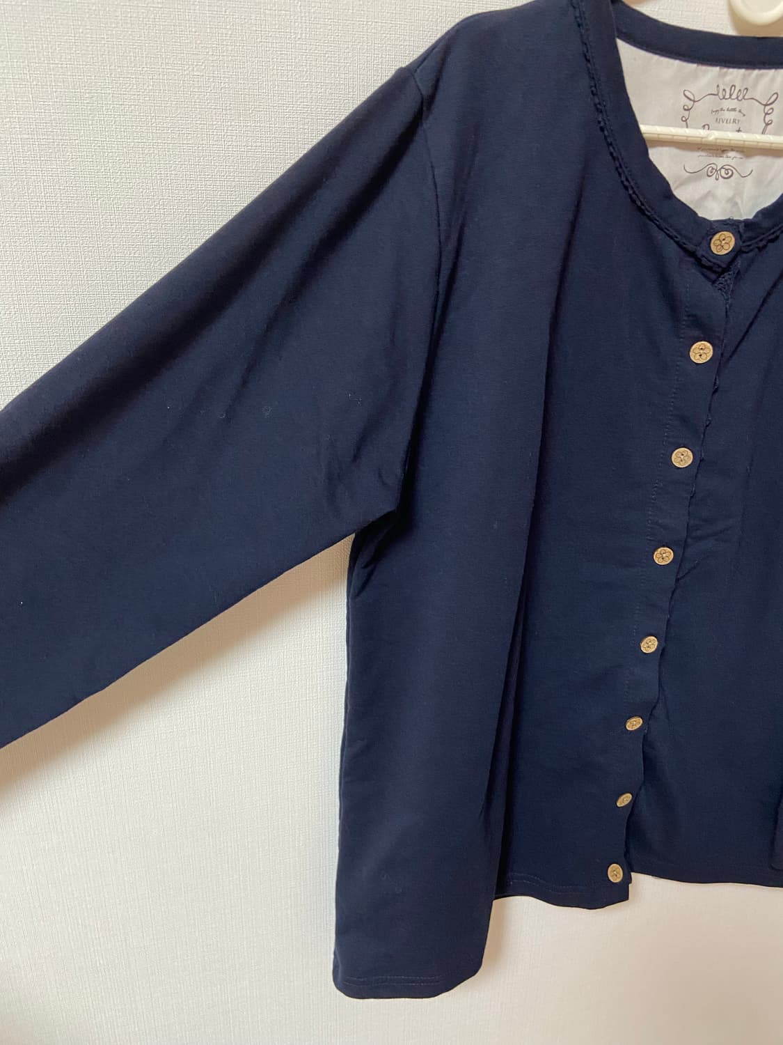 일본 빈티지 모리걸 하구미 레이스 가디건 상품이미지2