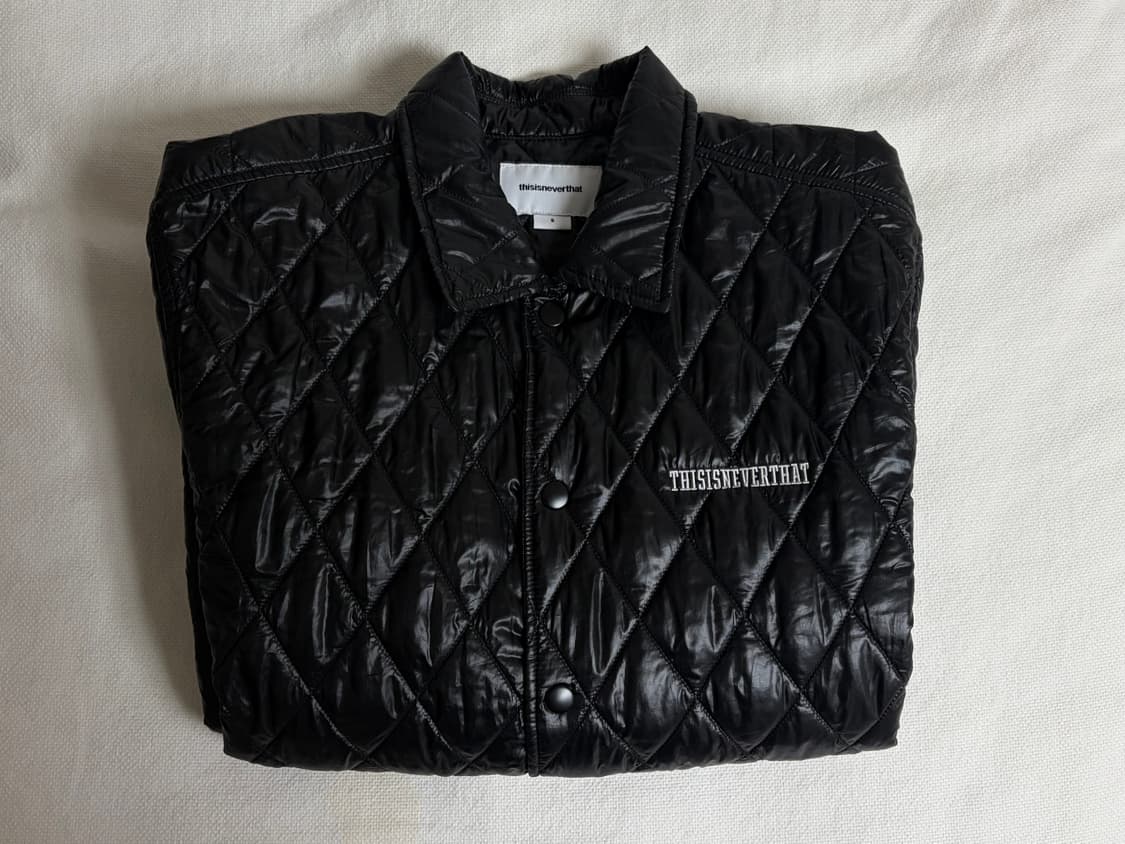 디스이즈네버댓 퀼팅 자켓 (S사이즈/블랙) 상품이미지1