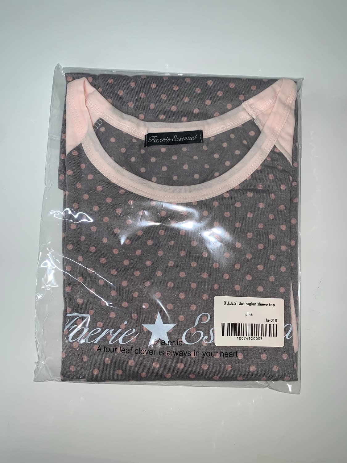 dot raglan sleeve top (pink) 상품이미지5