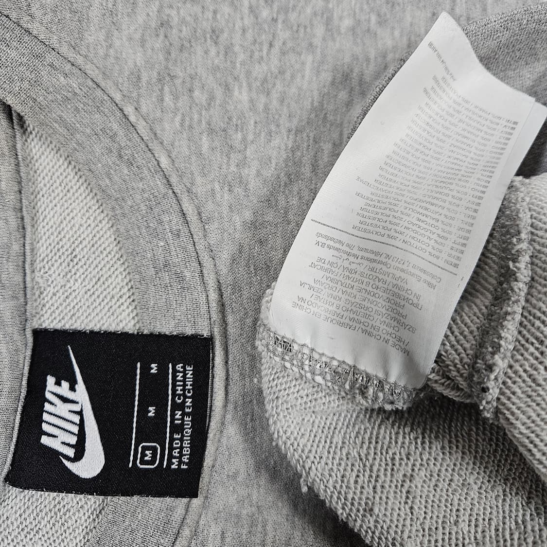 나이키 자수로고 그레이 오버핏 맨투맨 100-105 상품이미지3