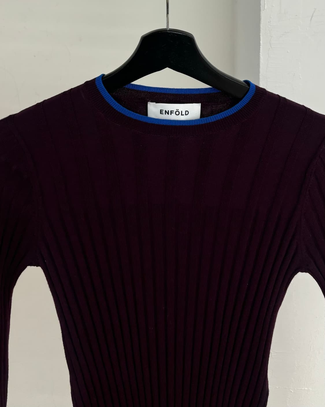 엔폴드 버건디 울 니트 상품이미지2