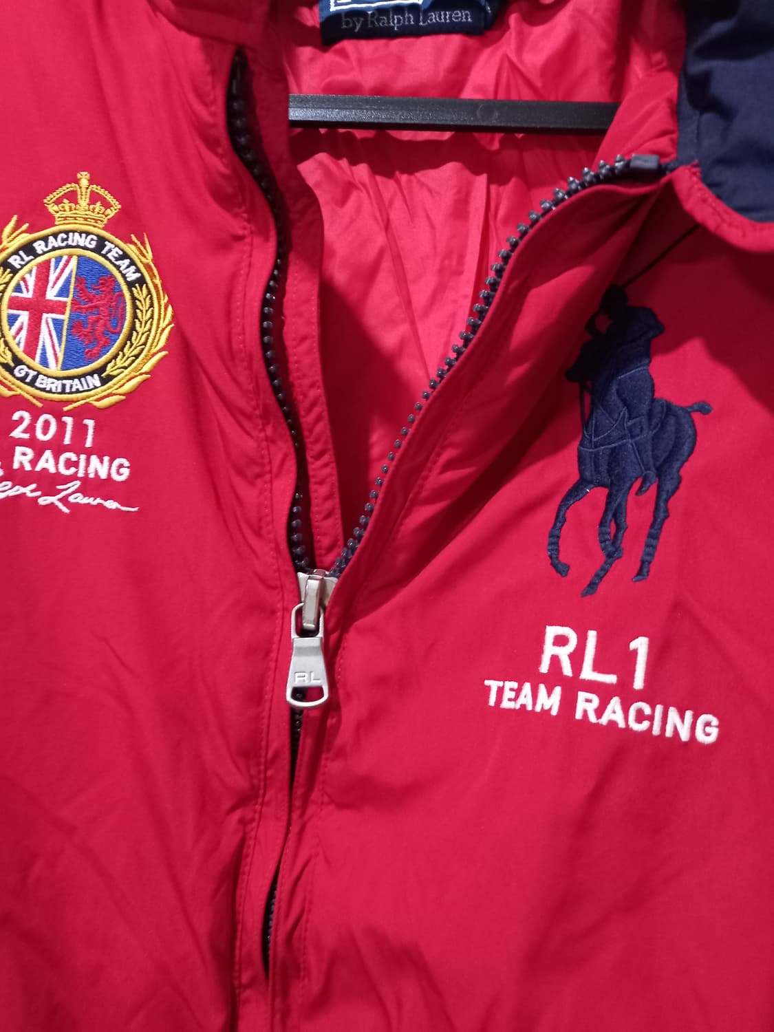 폴로 POLO 빅포니 레드 RL1 레이싱 자켓 95/M 상품이미지4