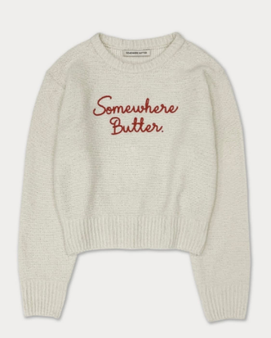 썸웨어버터 레터 울 니트 크림 색상 팝니다 상품이미지2