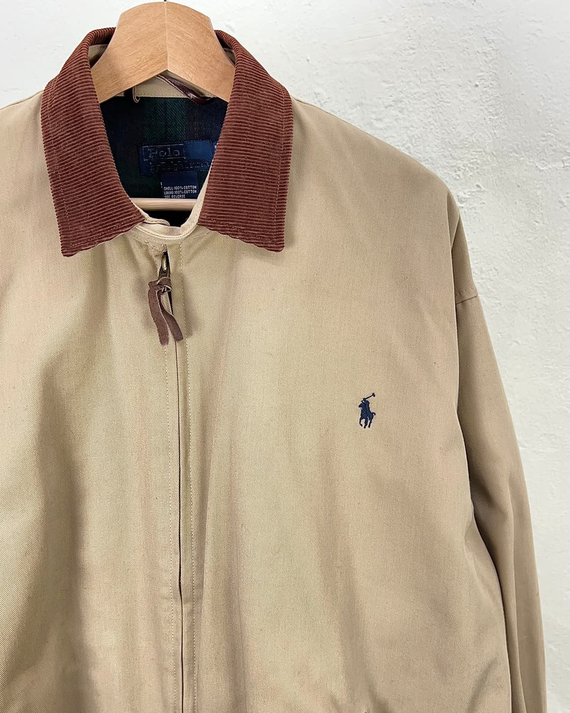 폴로 랄프로렌 베이지 스윙톱 넥 카라 블루종 자켓 상품이미지3