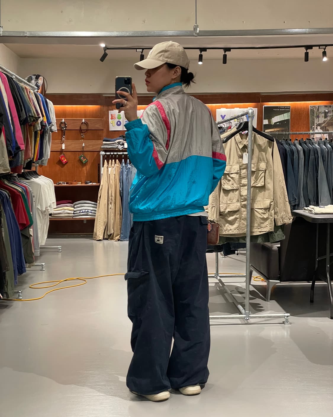 90s 올드스쿨 바람막이 자켓 상품이미지4