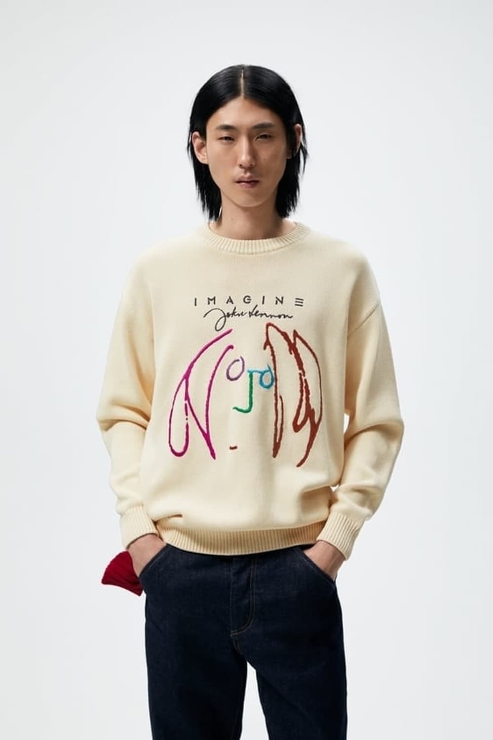 자라 존 레논 자수 스웨터 상품이미지7