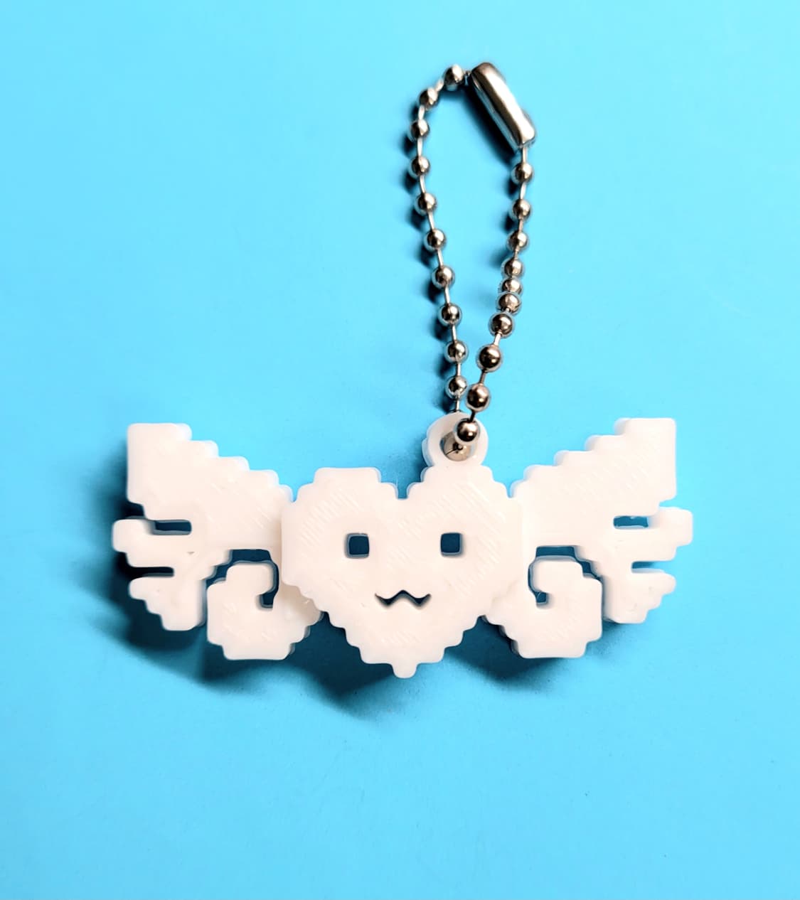 하트 엔젤 날개 8비트 키링 키체인 상품이미지1