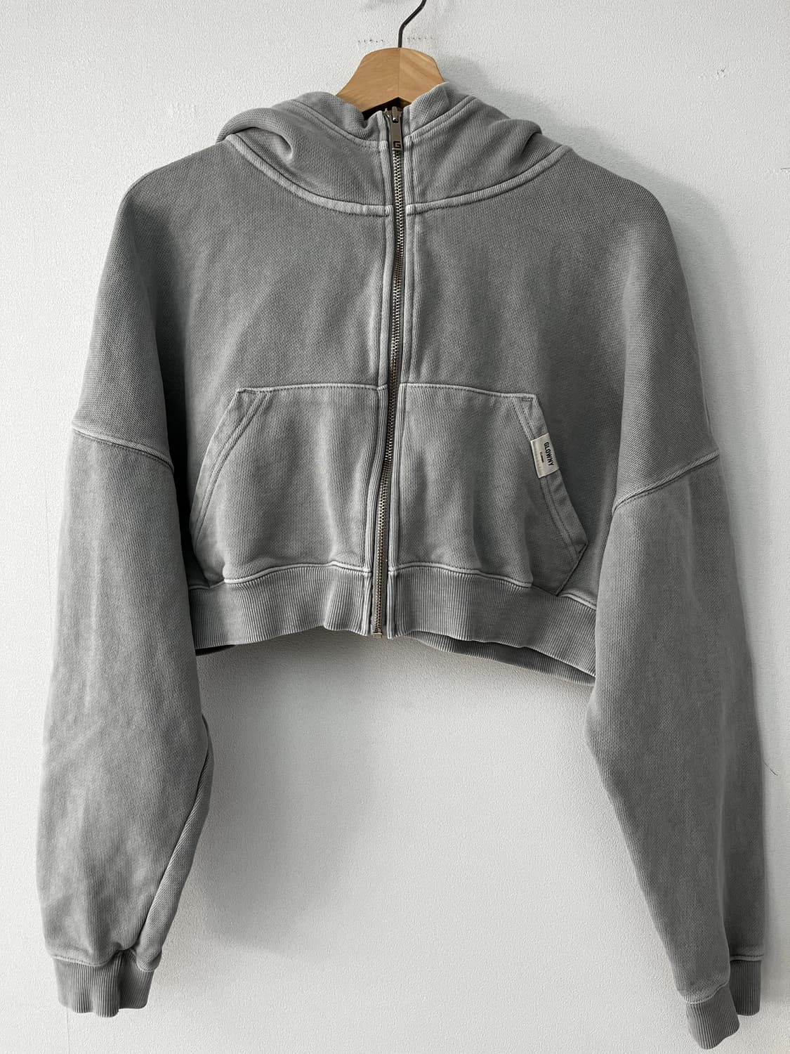 Glowny G classic washed crop zip up 상품이미지1