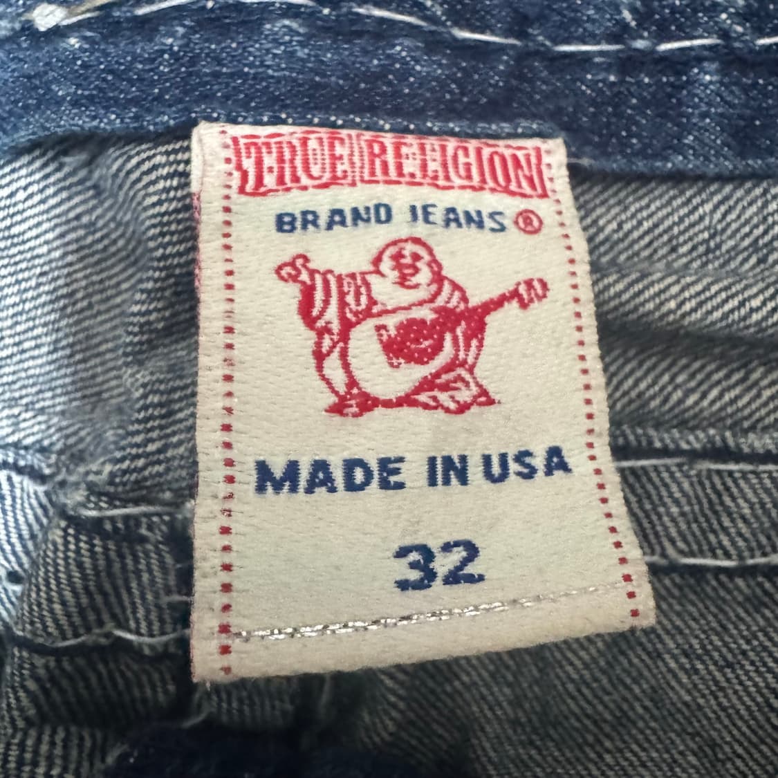 트루릴리전 조이 슈퍼티 스티치 세미 부츠컷 데님 팬츠 상품이미지5