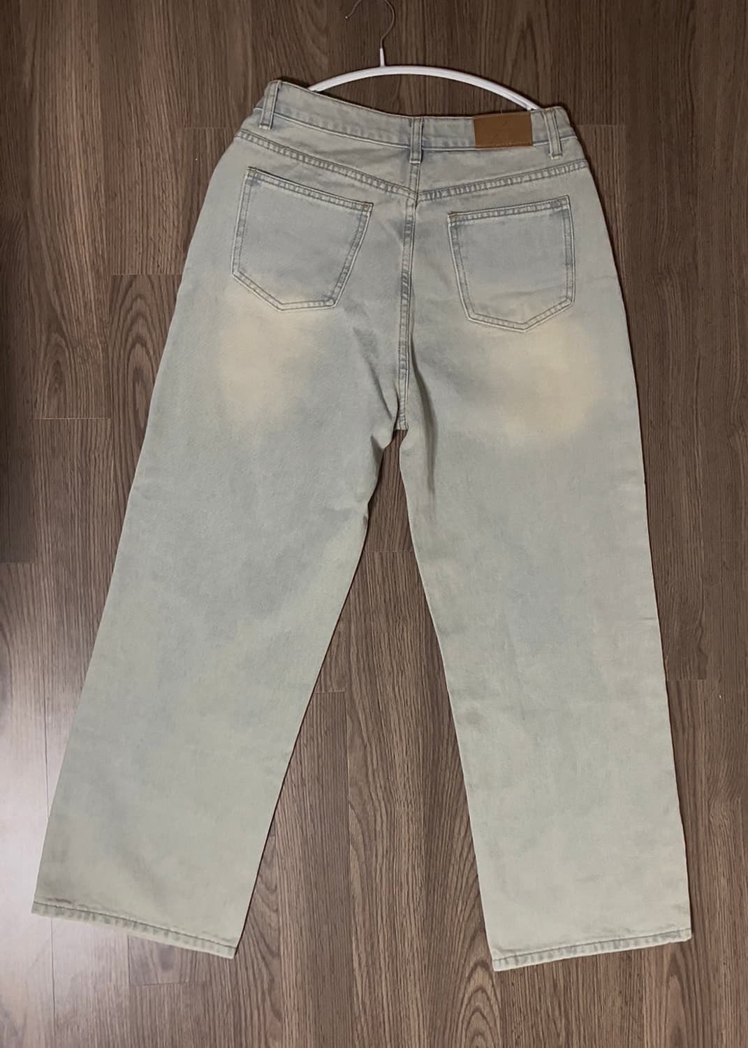 연청 워싱 와이드 팬츠 상품이미지2