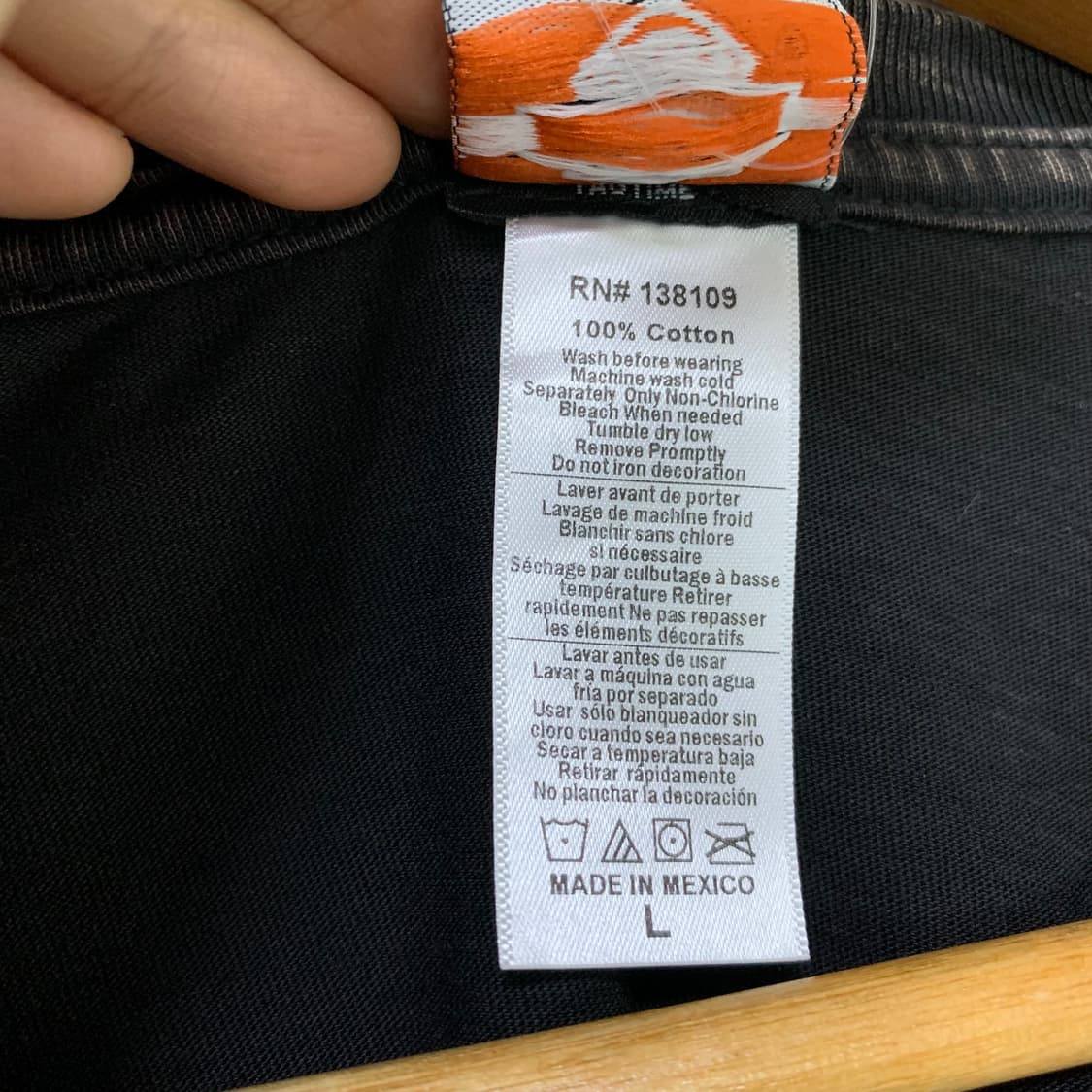 할리데이비슨 빈티지 워싱 레터링 프린팅 롱슬리브 y2k 남녀공용 상품이미지4