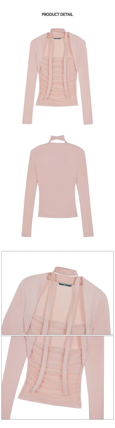 로제프란츠 샤 레이어드 롱슬리브 핑크 상품이미지2