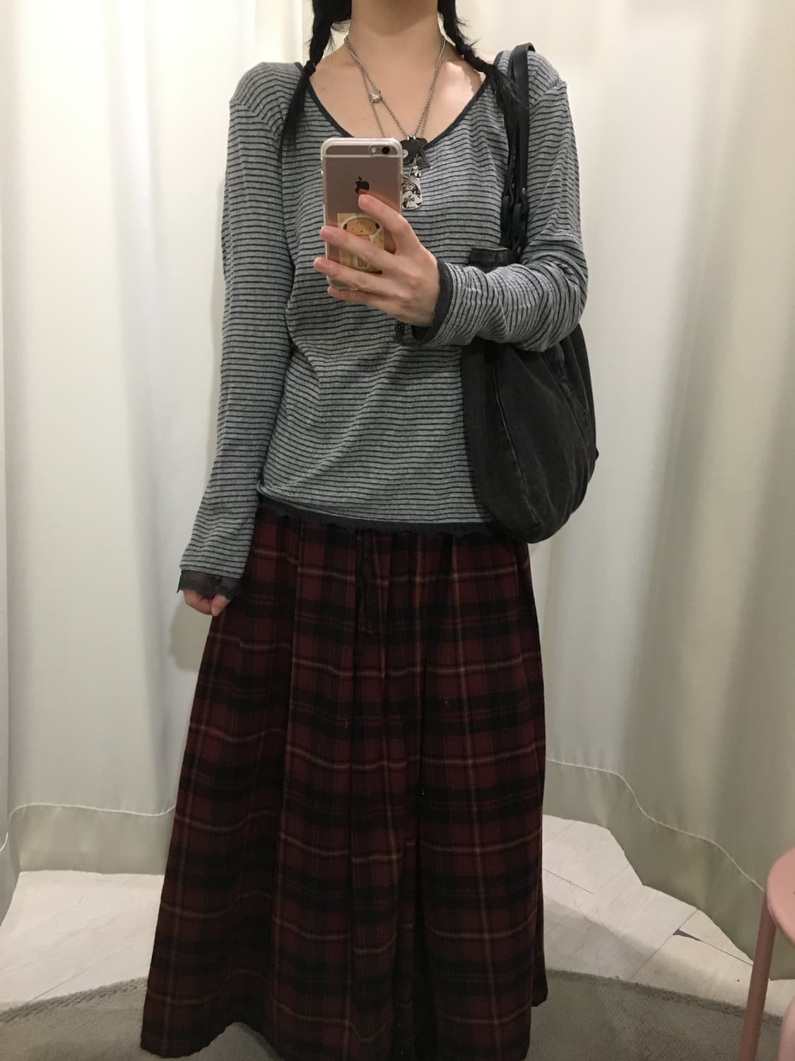 stripe lace knit 상품이미지7