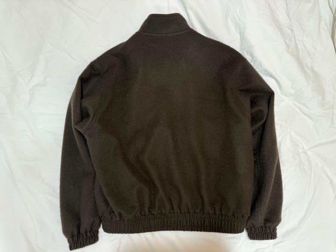 오라리 FW25 베이비카멜 플라넬 집 블루종 브라운 4 상품이미지4