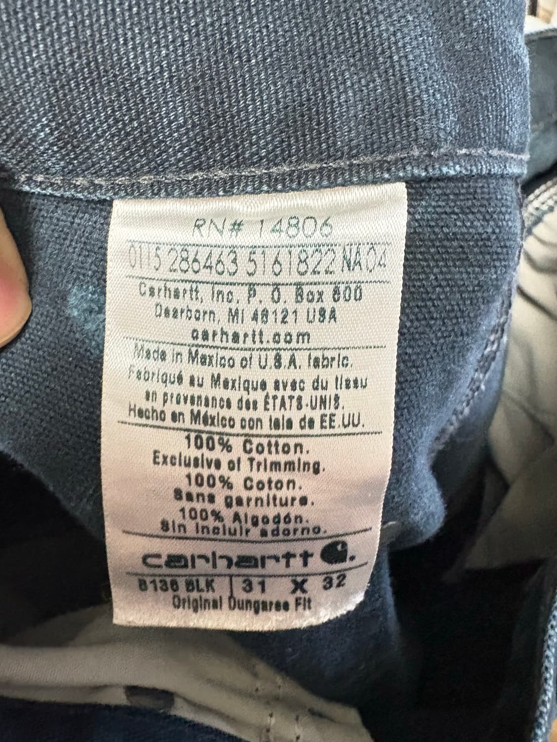 칼하트 더블니  블랙 상품이미지4