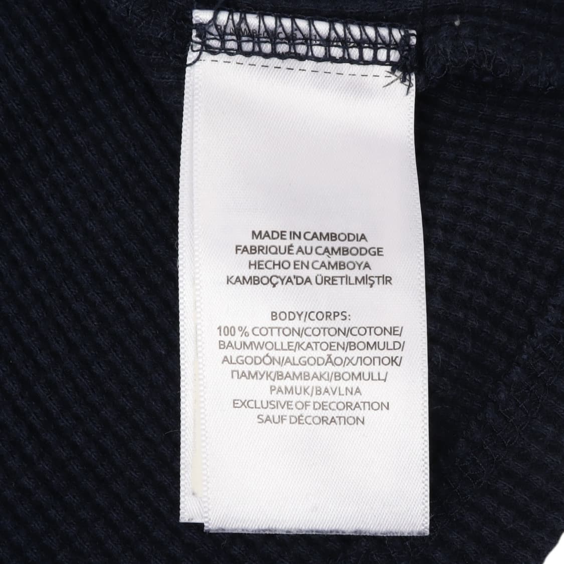 폴로 랄프로렌 네이비 와플 롱슬리브 티셔츠 상품이미지9