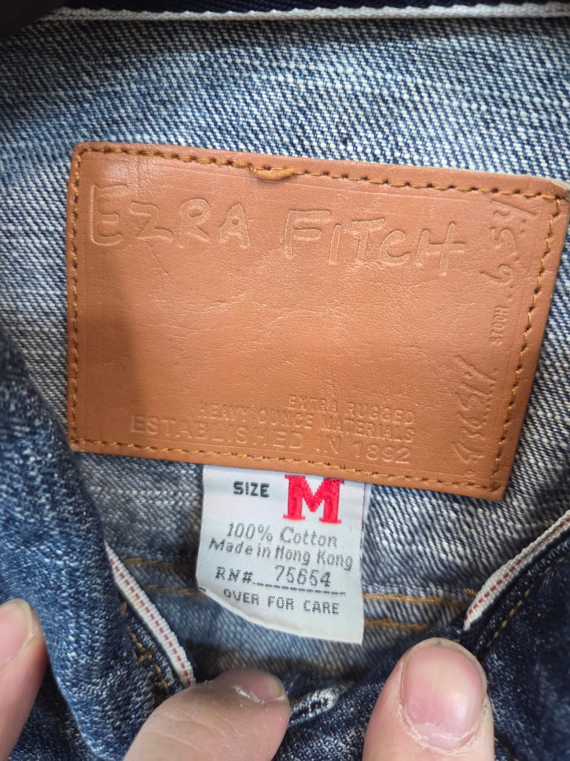 아베크롬비 에즈라피치 빈티지 데님자켓 m 상품이미지4