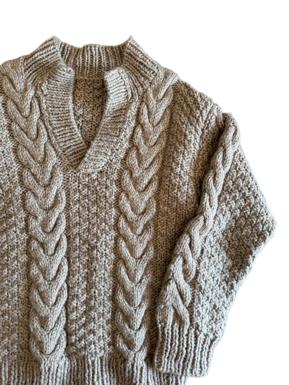 Vintage low guage wool sweater 상품이미지3