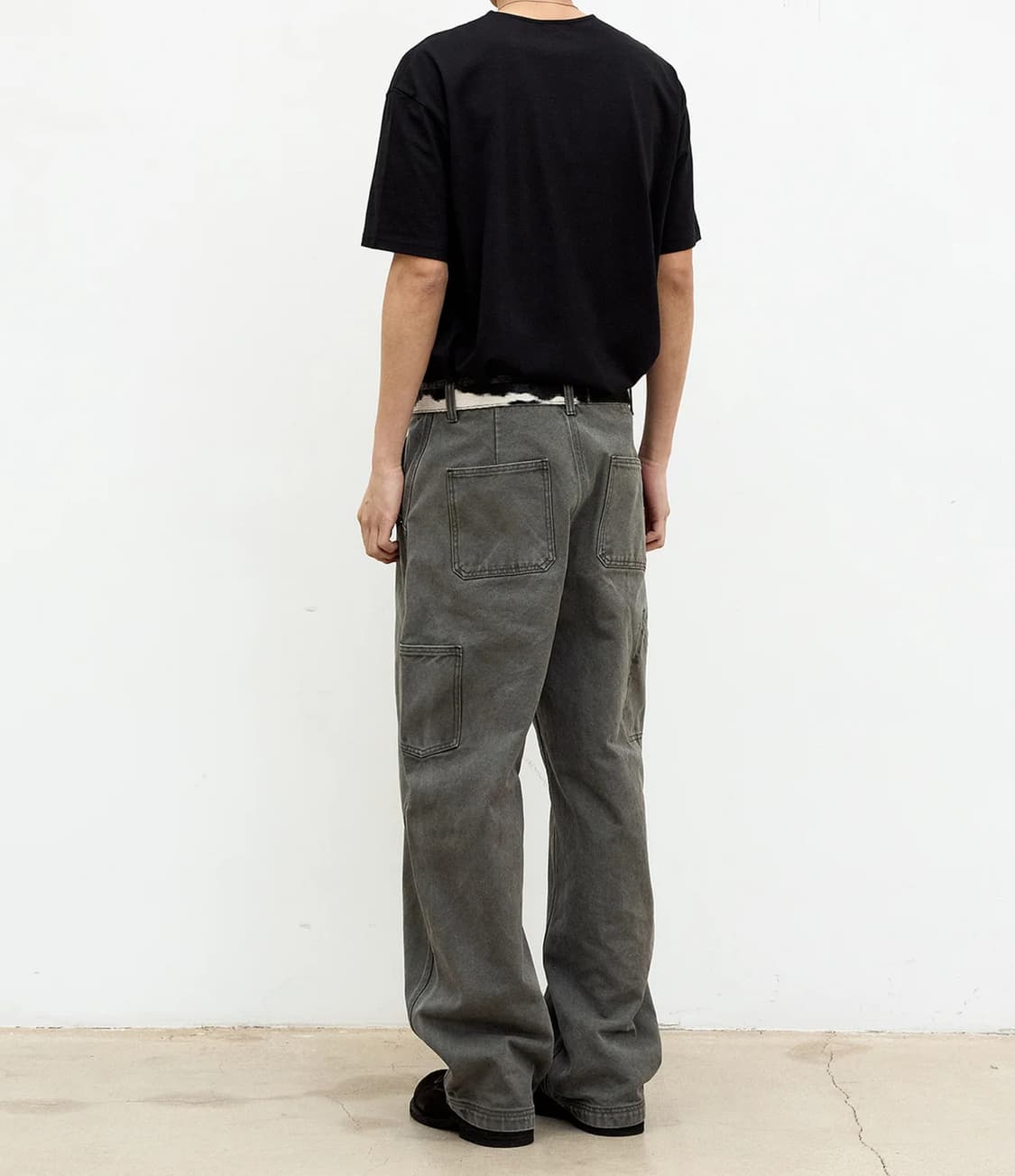 쿠어 수피마 세미오버핏 u넥 티셔츠 상품이미지6