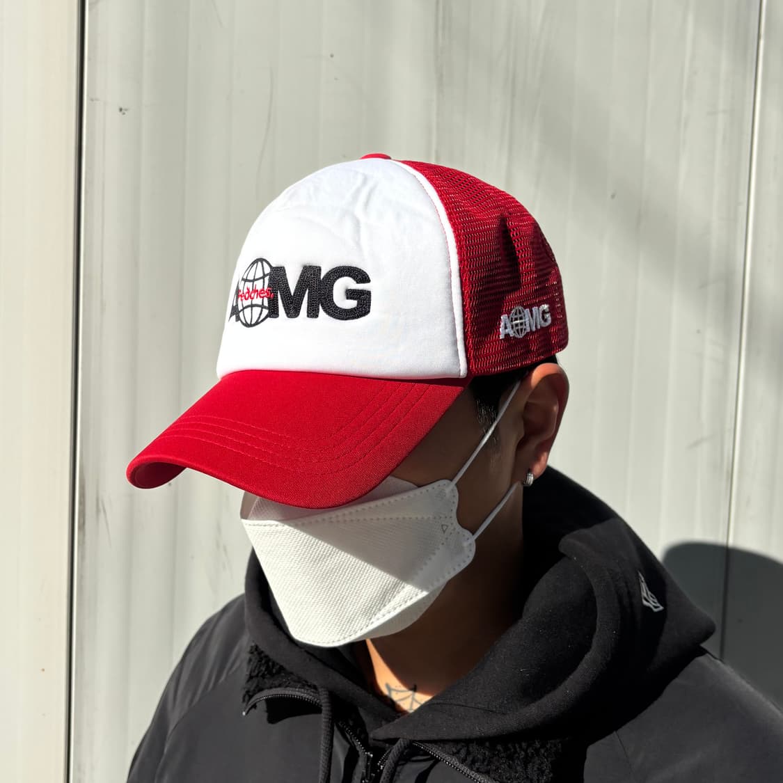 Peaches. x AOMG 'Globe' 메쉬 캡 (RED) 상품이미지6