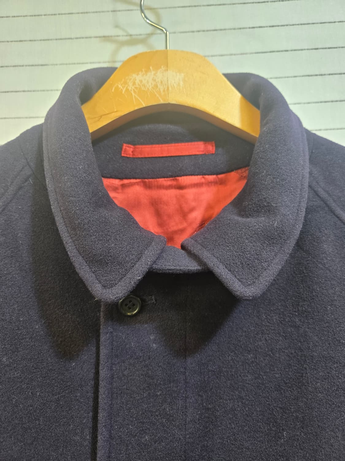 버버리(정품)네이비 블루종 스타일 모직 자켓 상품이미지2