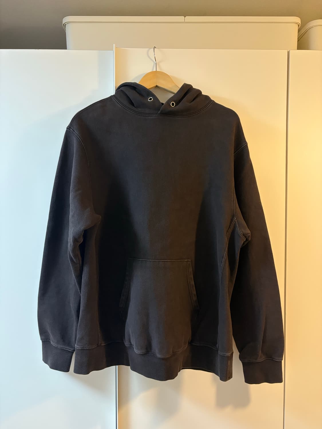 3) 카키스 khakis overdyed hoodie brown 상품이미지2