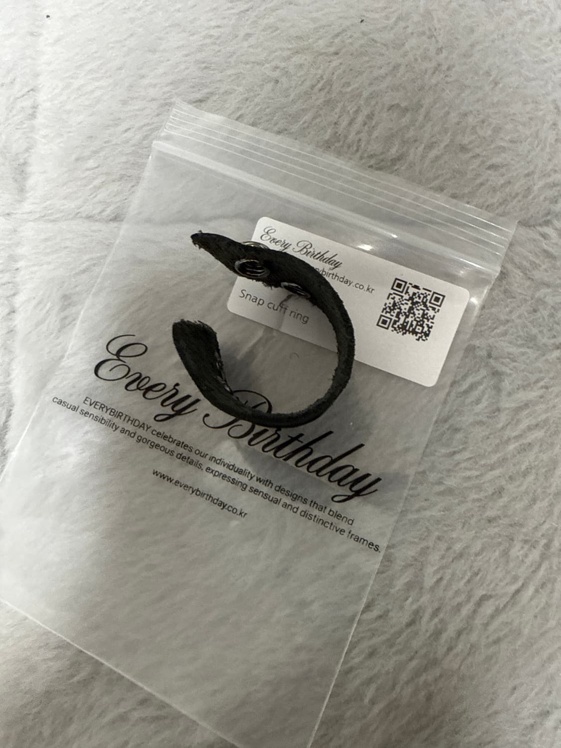 에브리벌스데이  Snap cuff 레더 링 상품이미지3