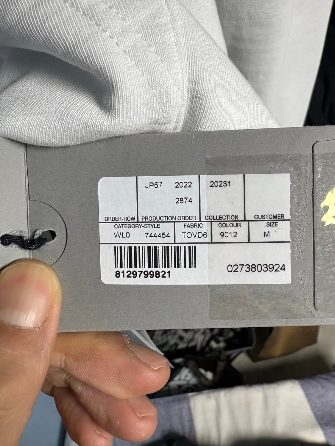 발렌시아가 에너지 레벨 화이트 후드집업 스몰핏 M 상품이미지3