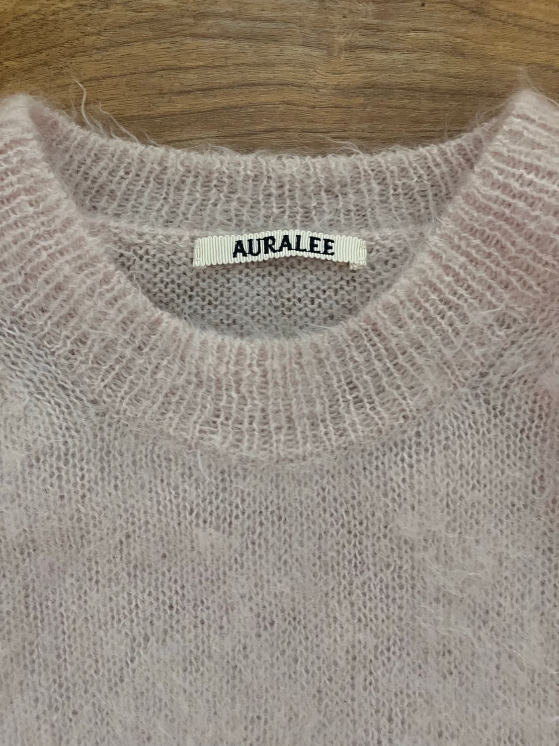 오라리 핑크 모헤어 니트5 상품이미지2