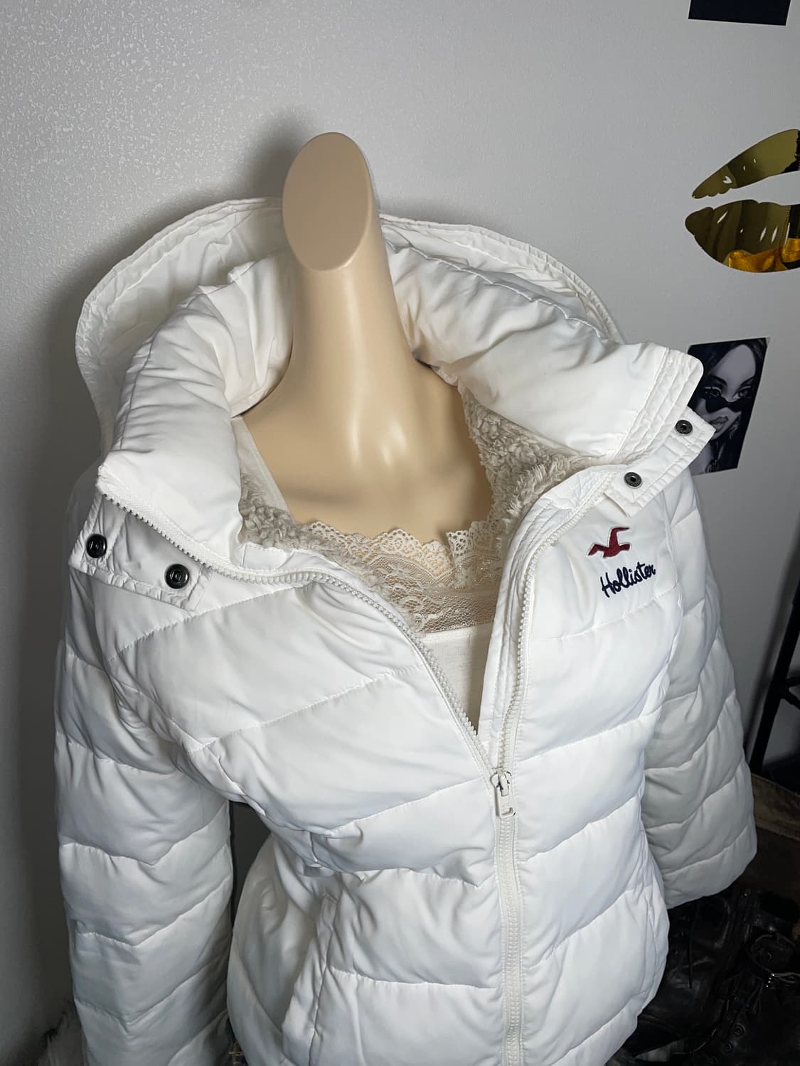 홀리스터 화이트 울프죠 패딩 상품이미지5
