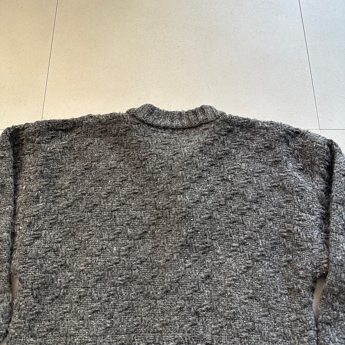 90s 에콰도르산 100% 울 빈티지 에스닉 패턴 니트 가디건 코위찬  상품이미지8