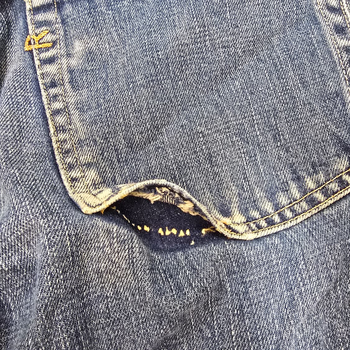 Vintage 90~00s Japan made 45rpm denim 31 상품이미지8