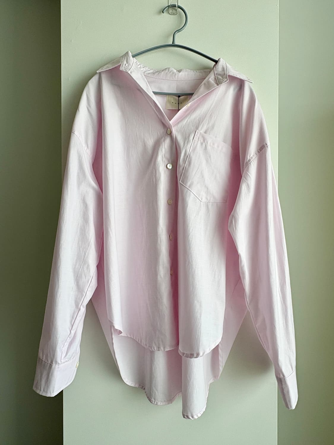 [으네 드레스] 루즈핏포켓셔츠 솜사탕 핑크 F 상품이미지6