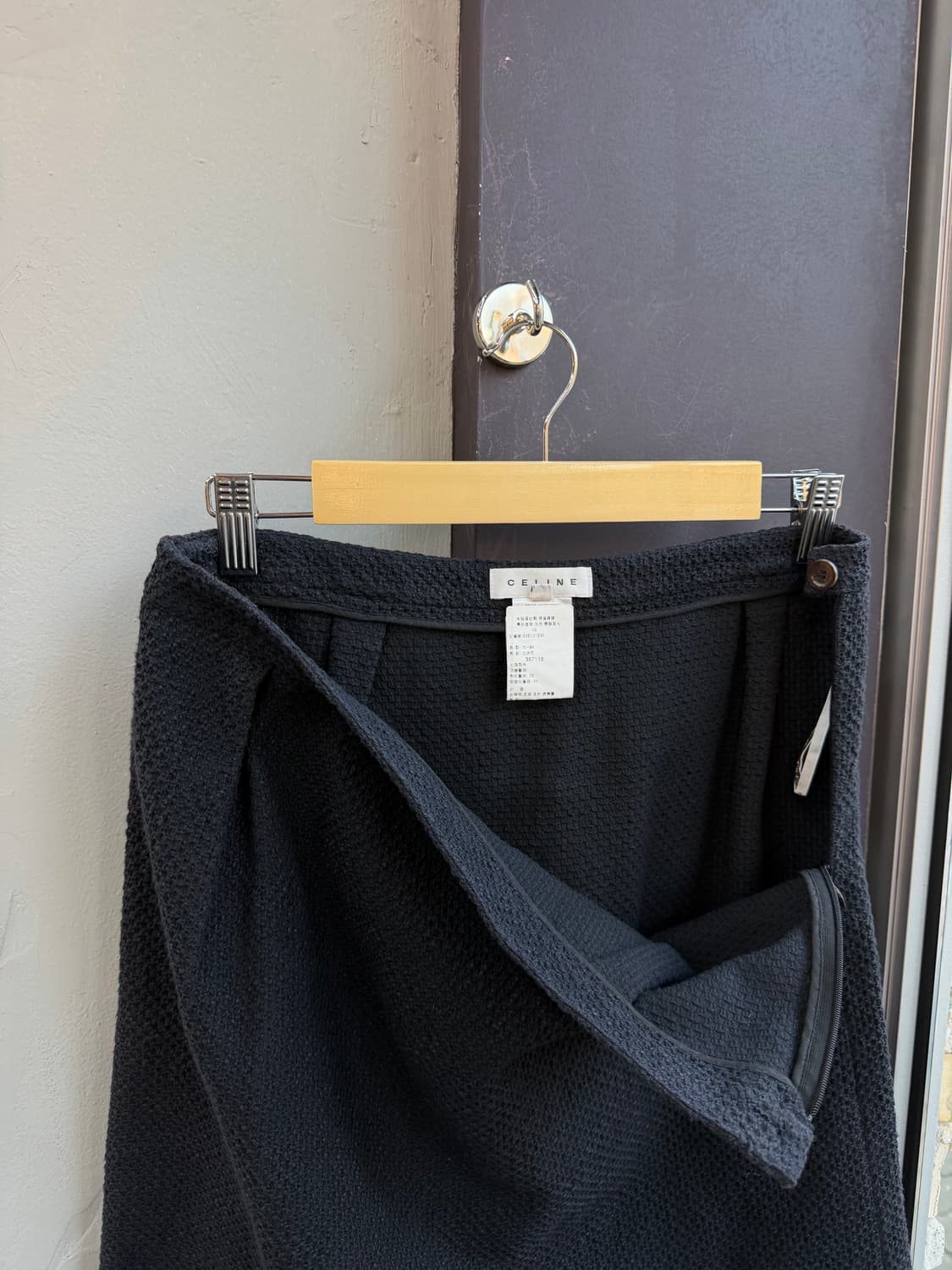 40/ 셀린느 트위드 스커트.치마 상품이미지5