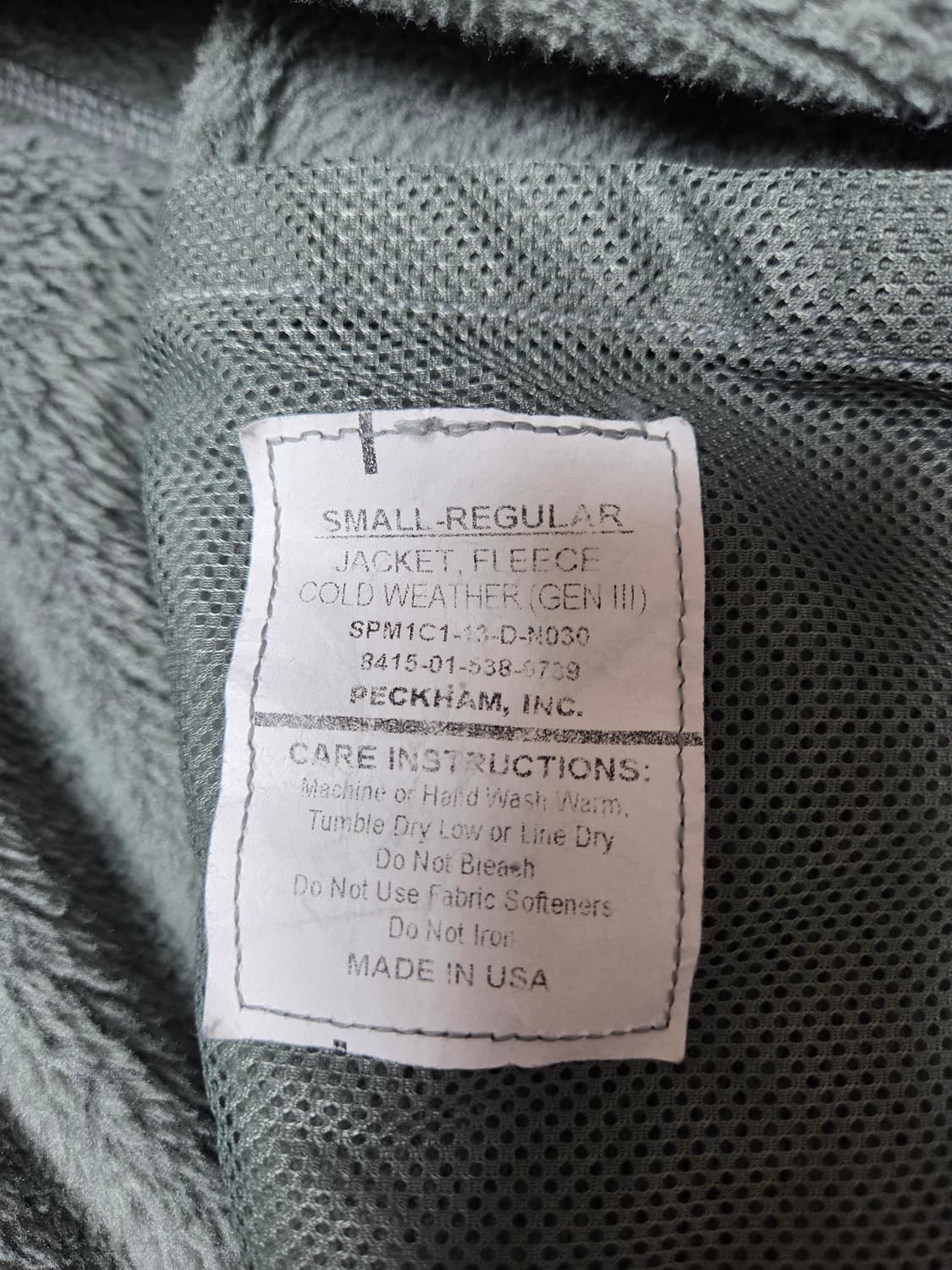 미군 폴라텍 ECWCS Gen III 플리스 자켓.S.R 상품이미지2